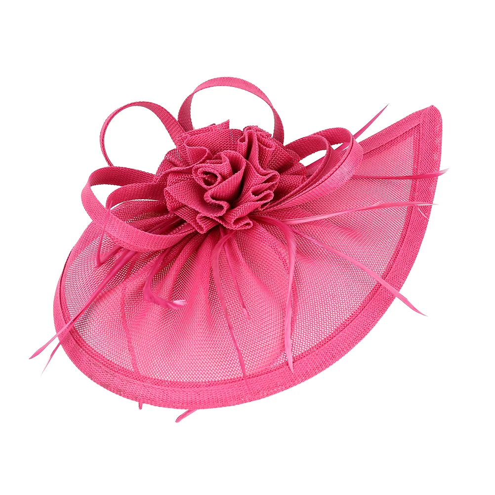

Bride Tops Hat Fascinator Hat Mesh Headband Wedding Hair Hoop Hairband Party Headdress Stage Performance Headwewar