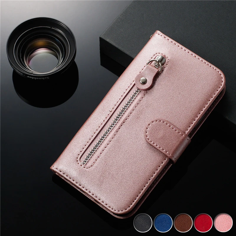 Magnetic Wallet Flip Cases Cover For Samsung Galaxy S25 S26 S24 S23 FE Ultra Edge Plus Leather Case Zipper Bags Protective Coque