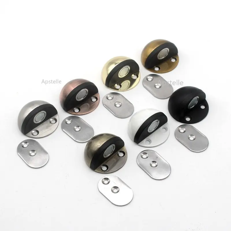 

Rubber Door Stopper Non Punching Sticker Catch Floor Hidden Door Holder Mounted Nail-free Door Stop Door Hardware