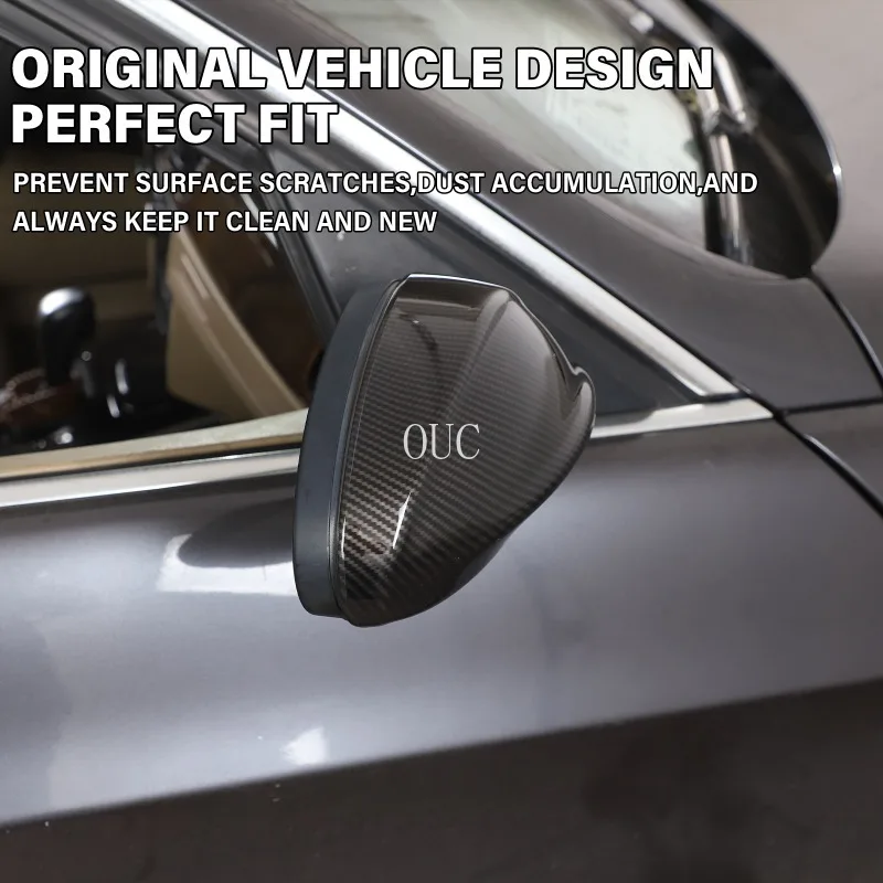 سيارة مرآة الرؤية الخلفية غطاء تغليف الكسوة لسيارات BMW 3 سلسلة E90 E91 E92 E93 2005-2008 الجانب الجناح غطاء مرآة ملصقات الزخرفية #5