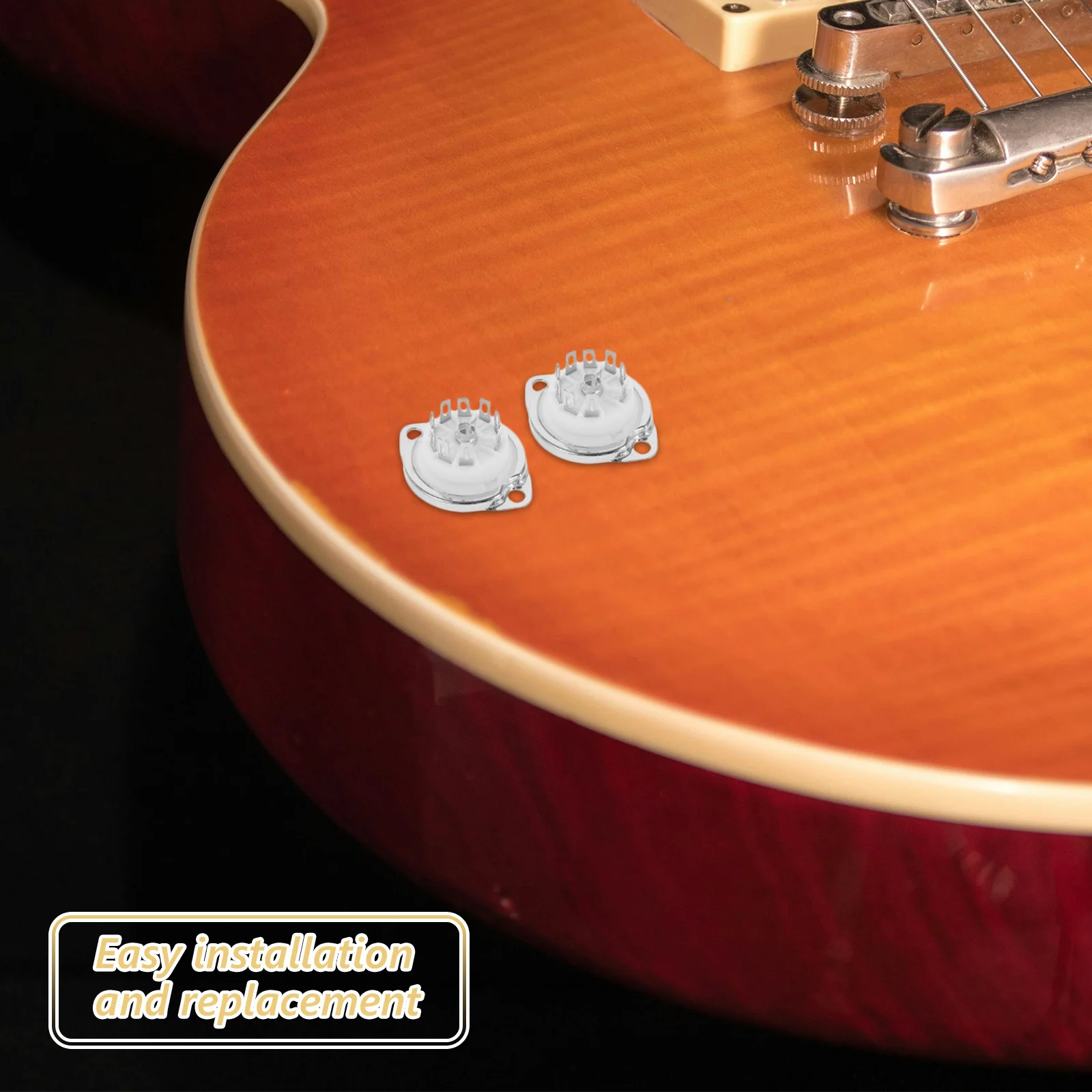 

4pcs 9-Pin Tube Sockets Ceramic Audio Equipment Socket For Diy Amplifier Repairing Supplies Sturdy Replacement Part Portable