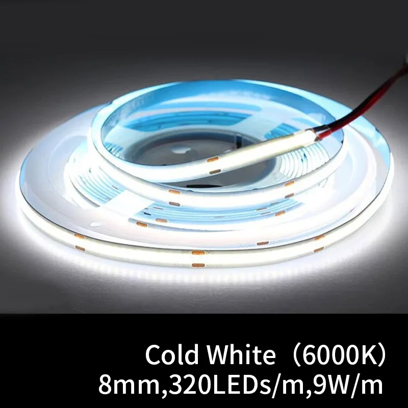teopek 5 m COB RGB CCT RGBW warme natürliche kühle weiße LED-Streifen DC12V/24 V flexible hohe helle dotless bunte LED-Band-Lichtleiste RA90 9