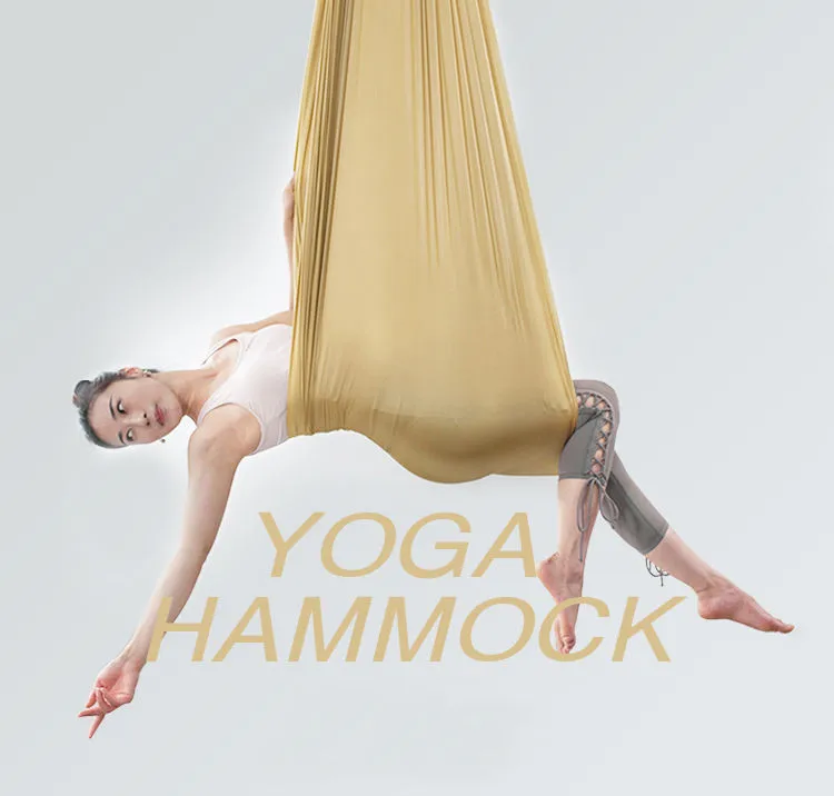 Aerial Yoga Swing Kit 5.5 Yard 5M*2.8M Nylon Anti-gravity Aerial Yoga Hammock for Exercise