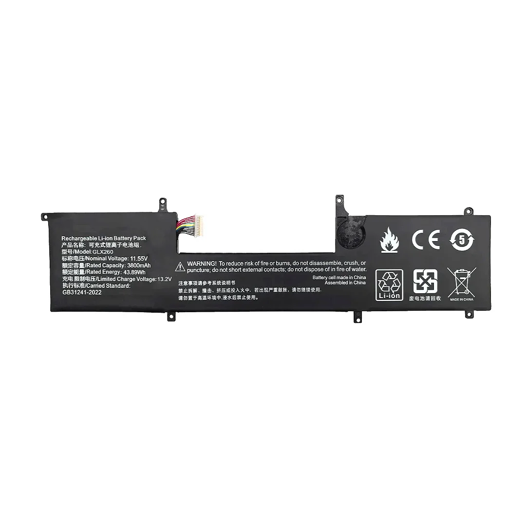 New Marvenho 43.89Wh 11.55V 3800mAh GLX260 Laptop Battery For RTDPART 20221107 Fengrui S10-I3 S2K A56 Dragon Junda Series