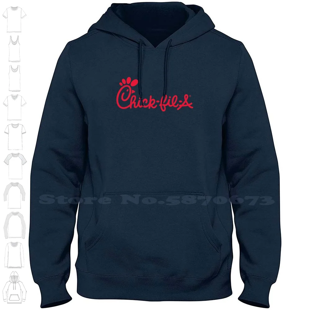 Sudadera con capucha de moda con logotipo de Chick fil-a, Sudadera estampada de alta calidad, 100% algodón