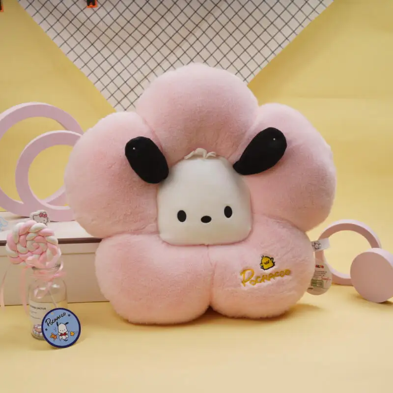 

Милая плюшевая подушка в форме цветка Почакко, мягкая мультяшная кукла, милый декор для дома, идеальный подарок на день рождения