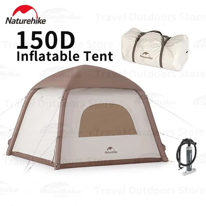 

Naturehike Ango Air 150D Silver Coated Oxford Fabric Camp Inflatable Tent Outdoor UPF50+ PU2000mm Waterproof 3 Person Tent