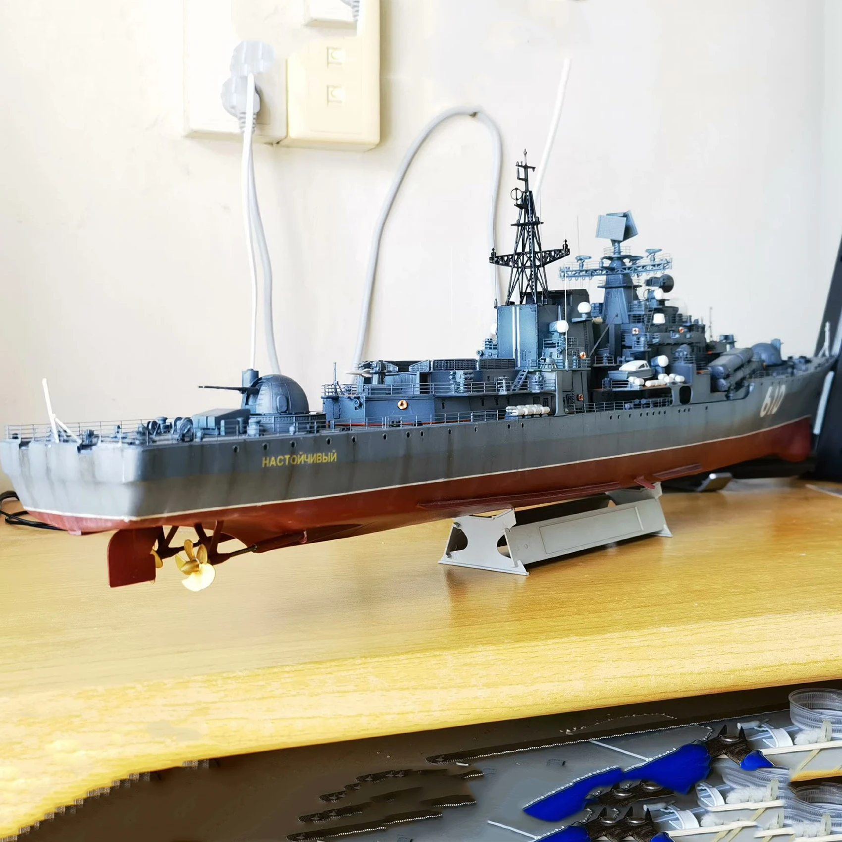 Barco rc 1/200, 80cm, destruidor de classe sovremenny, barco de controle remoto, motor duplo, barco rc, modelo rtr, brinquedo adulto