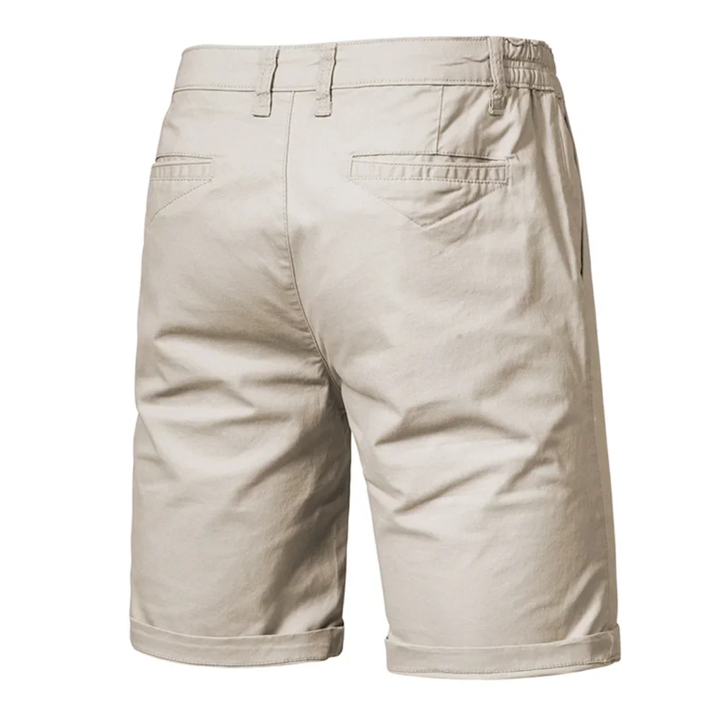 Pantaloncini da spiaggia in cotone 100% CAMEL ricamati da uomo estivi Nuovi pantaloncini da spiaggia in vita elastica per il tempo libero di moda