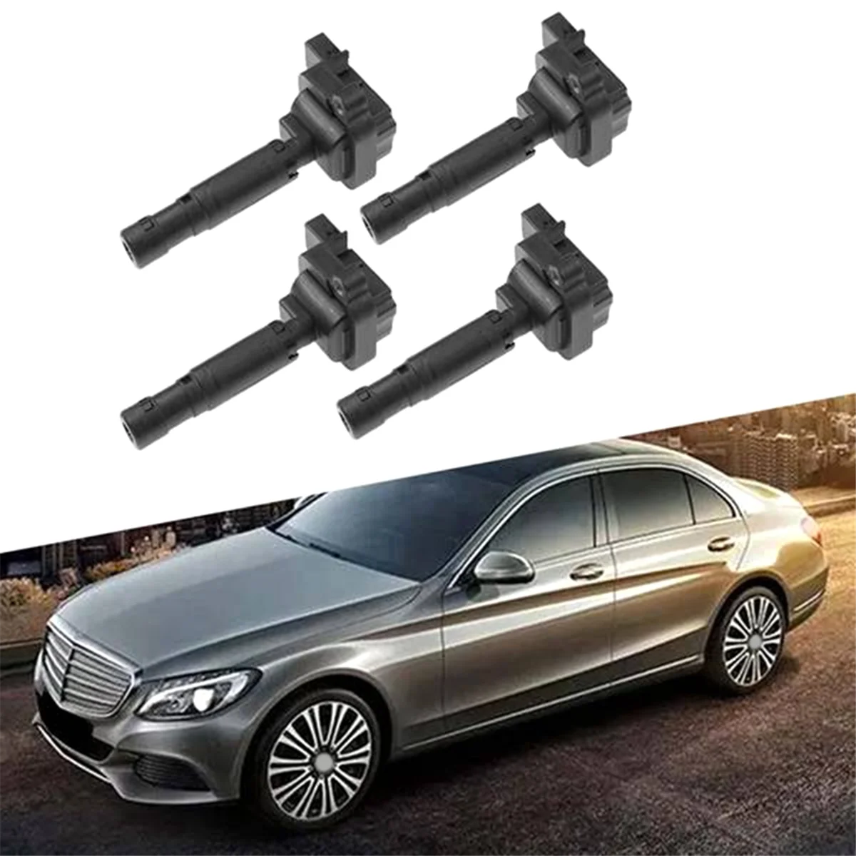 4PCS Ignition Coil 0001501580 A0001501580 for Mercedes Benz C-CLASS W203 CLK C209 W211 E-CLASS