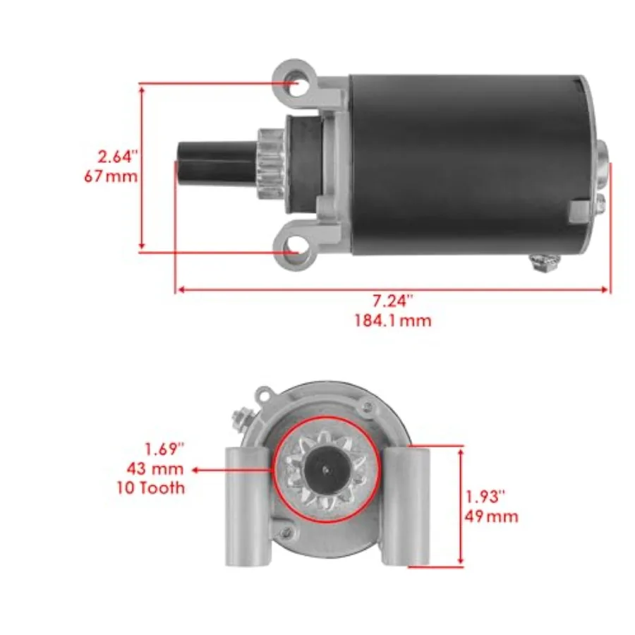 Starter Compatible with Kohler 2509807 2509807-S 2509805 2509806 1209810