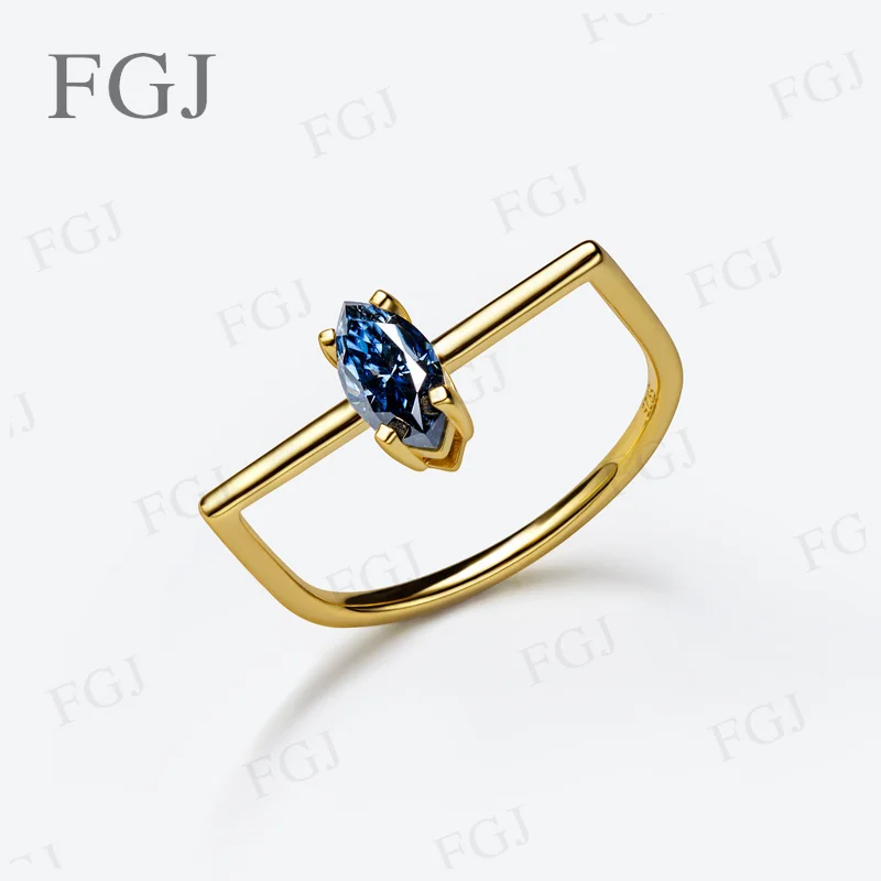 S925 Sterling Silber Unregelmäßiger Stapelbarer Ring Multi-Edelstein Moissanit Paraiba Saphir Mehrschichtiges Band Damen Feiner Schmuck – Detail 7