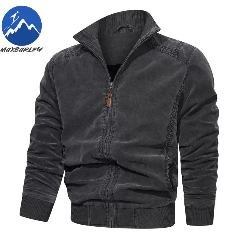 

Maxbarley Retro Motorcycle Jackets Men 100 Wash Cotton Denim Jacket 2025 New Spring Autumn Fashion Brand Windproof Denim Coat