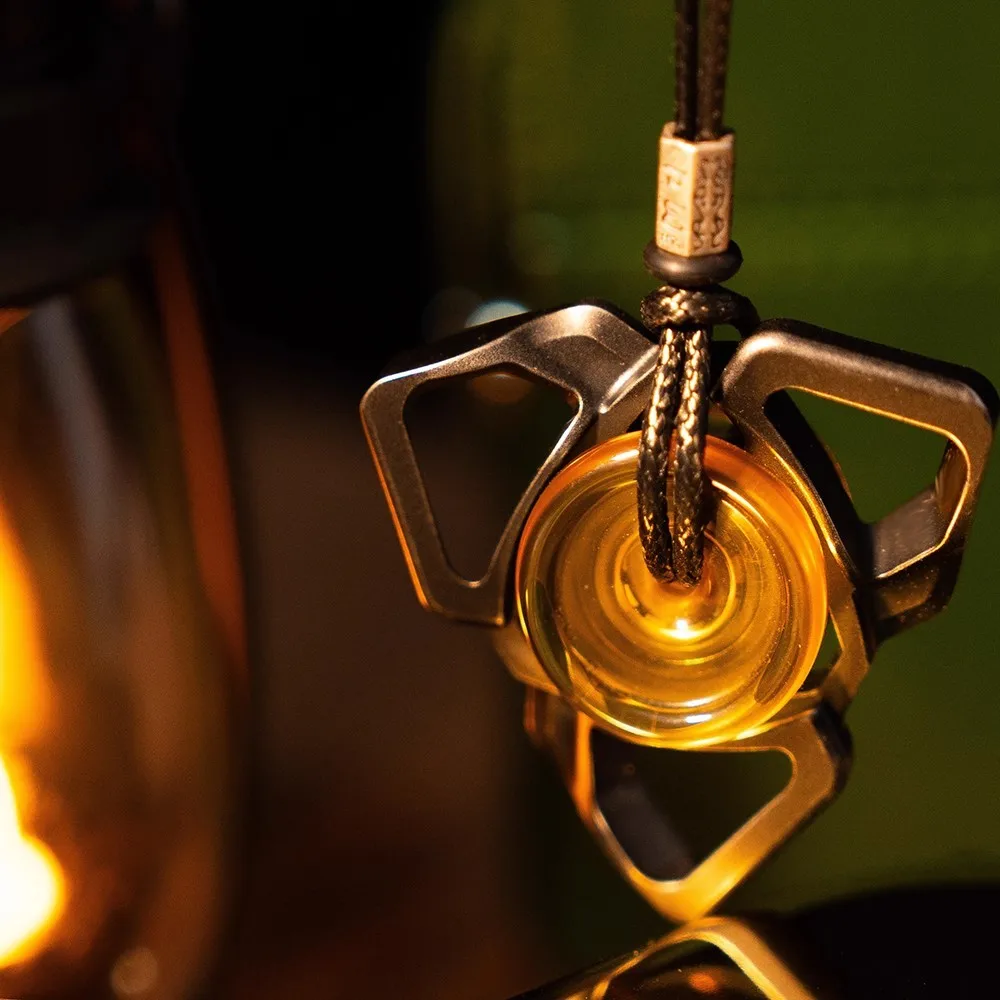 TIER I EDC YIDENG Fidget Spinner Stainless Steel PEI Fidgeting Spinners Necklace Pendant Anxiety Relief Gadgets