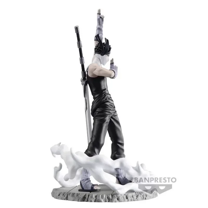 Original Bandai NARUTO Momochi Zabuza Anime Action Figure Collectible Ornaments Figure Model Toys Birthday Gift PVC 14cm