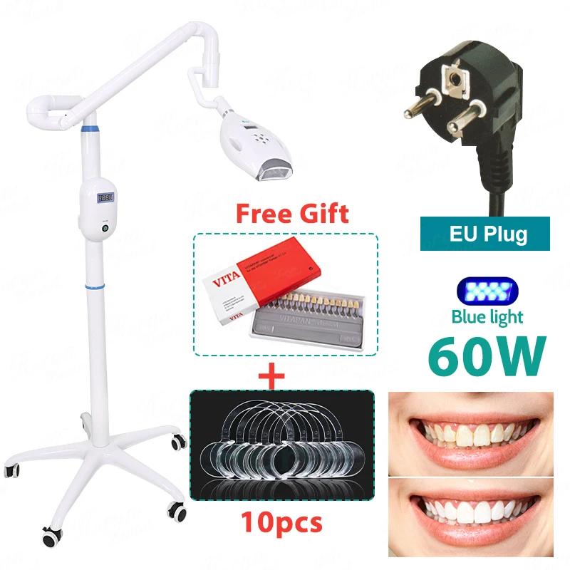 60W Dental Teeth Whitening Machine 11Pcs LED Teeth Whitening Removable Holder Bleaching Light Tooth Whitener image 3