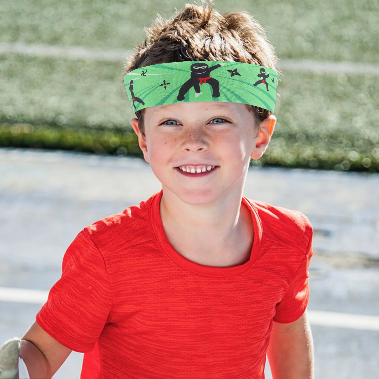 

2 Pcs Ninja Headband Hair for Boys Headgear Karate Party Favors Cloth Girls Supplies Student Children's Accessories
