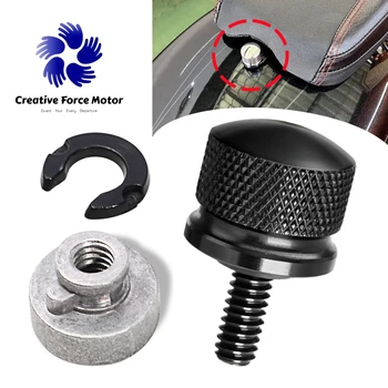 クイックリリースリアフェンダーシートボルトナットキットオートバイマウントネジハーレースポーツスター XL ソフテイル FL ダイナストリートボブロードグライド