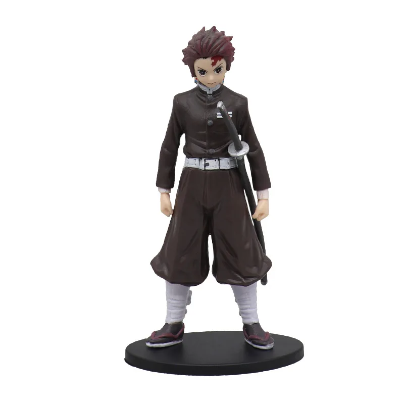 Demon Slayer Action Figure Anime Same Style Doll Toy Kamado Tanjiro Nezuko Zenitsu Collection Model PVC Material Birthday Gifts