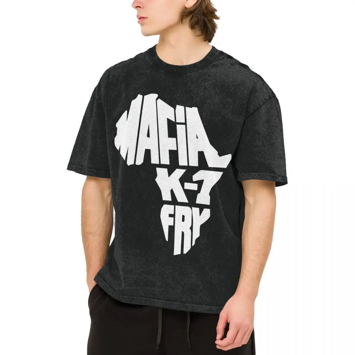 

Funny MK1F - Mafia K 1 Fry T-Shirt DJ Mehdi Men's T-shirt Printed Tops are loose and slim fit Women's T-shirts
