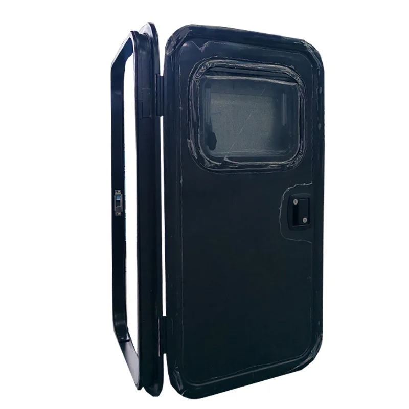 

600x1250mm Teardrop Camper Trailer Entry Door with Small Push Out Window for Rv Camper Accessories Rv Replacement Door Custom