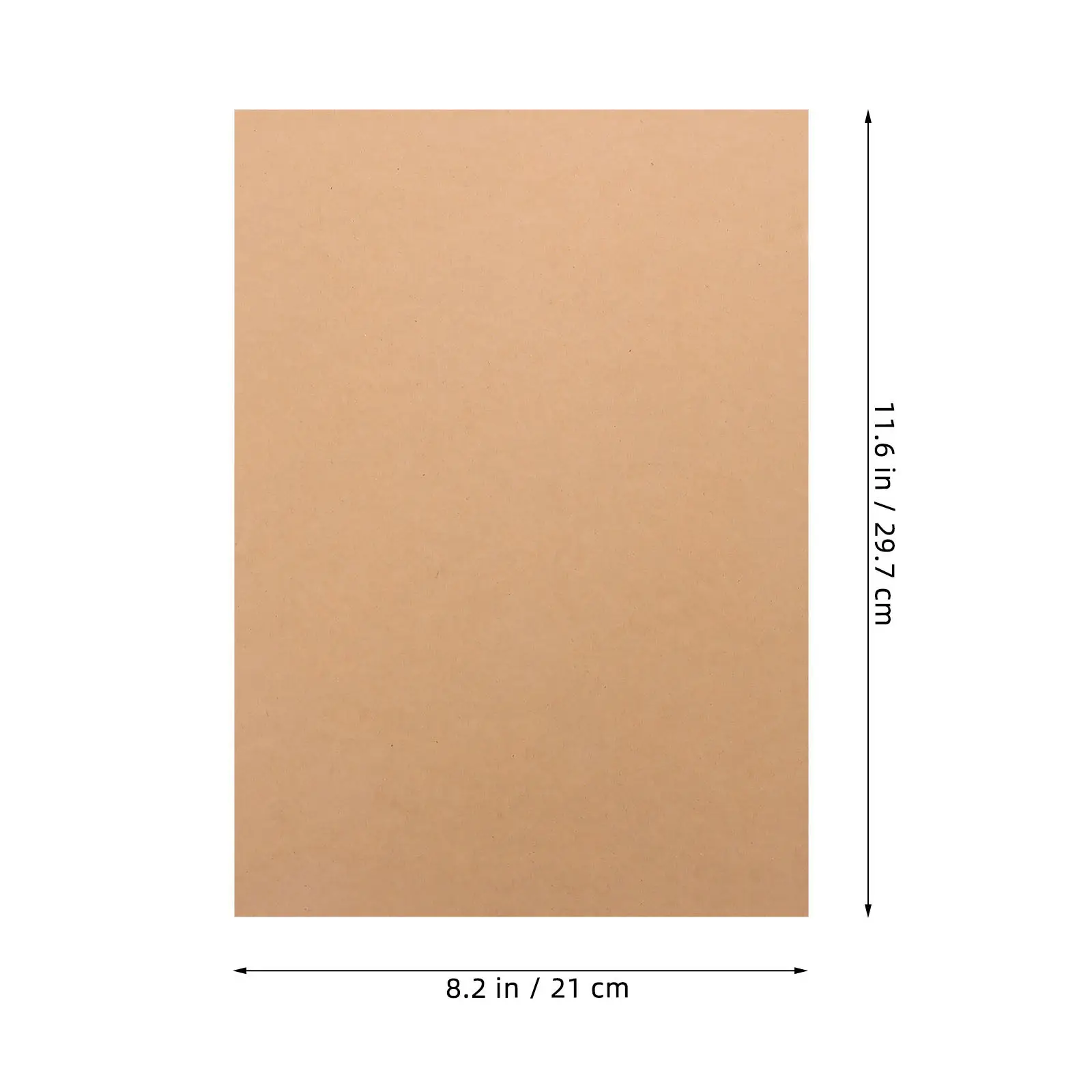 100 Sheets Sturdy Brown Kraft Paper Cardstock 180G Plain Blank Cards for Handmade Invitations Painting Drawing Kids Crafts Card