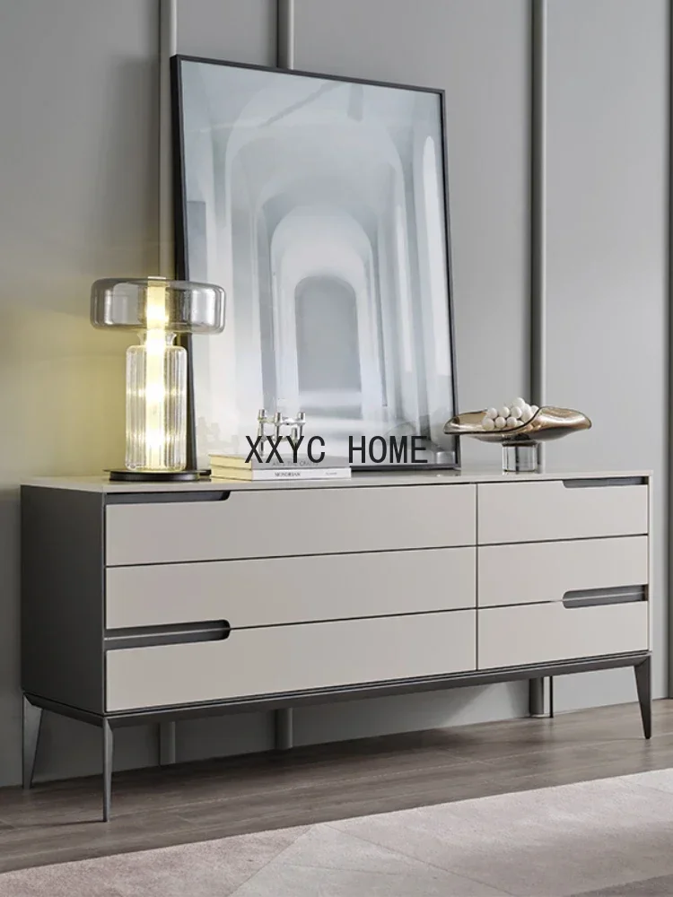

ItaItalian Minimalist Tea Wine Cabinet Nordic Industrial Sideboard