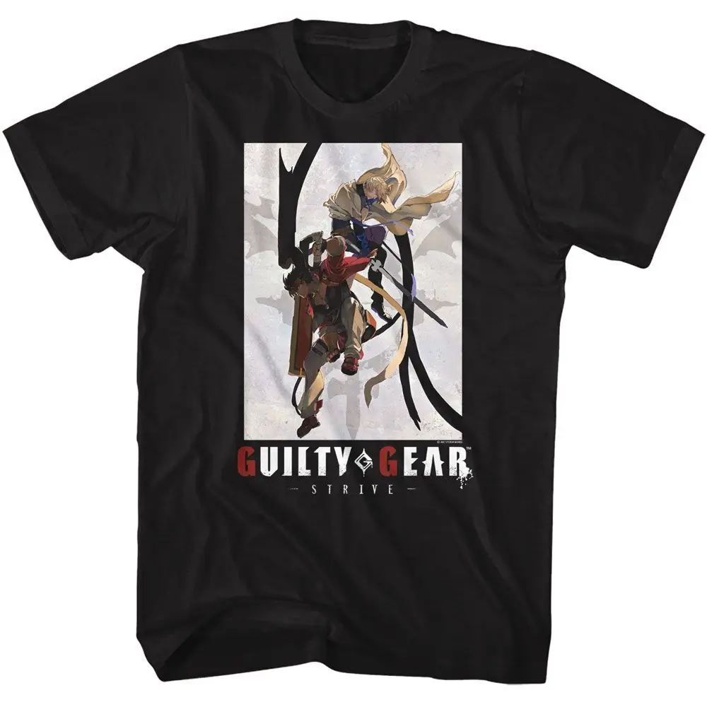 Guilty Gear Guily Poster Black Solid Adult T Shirt