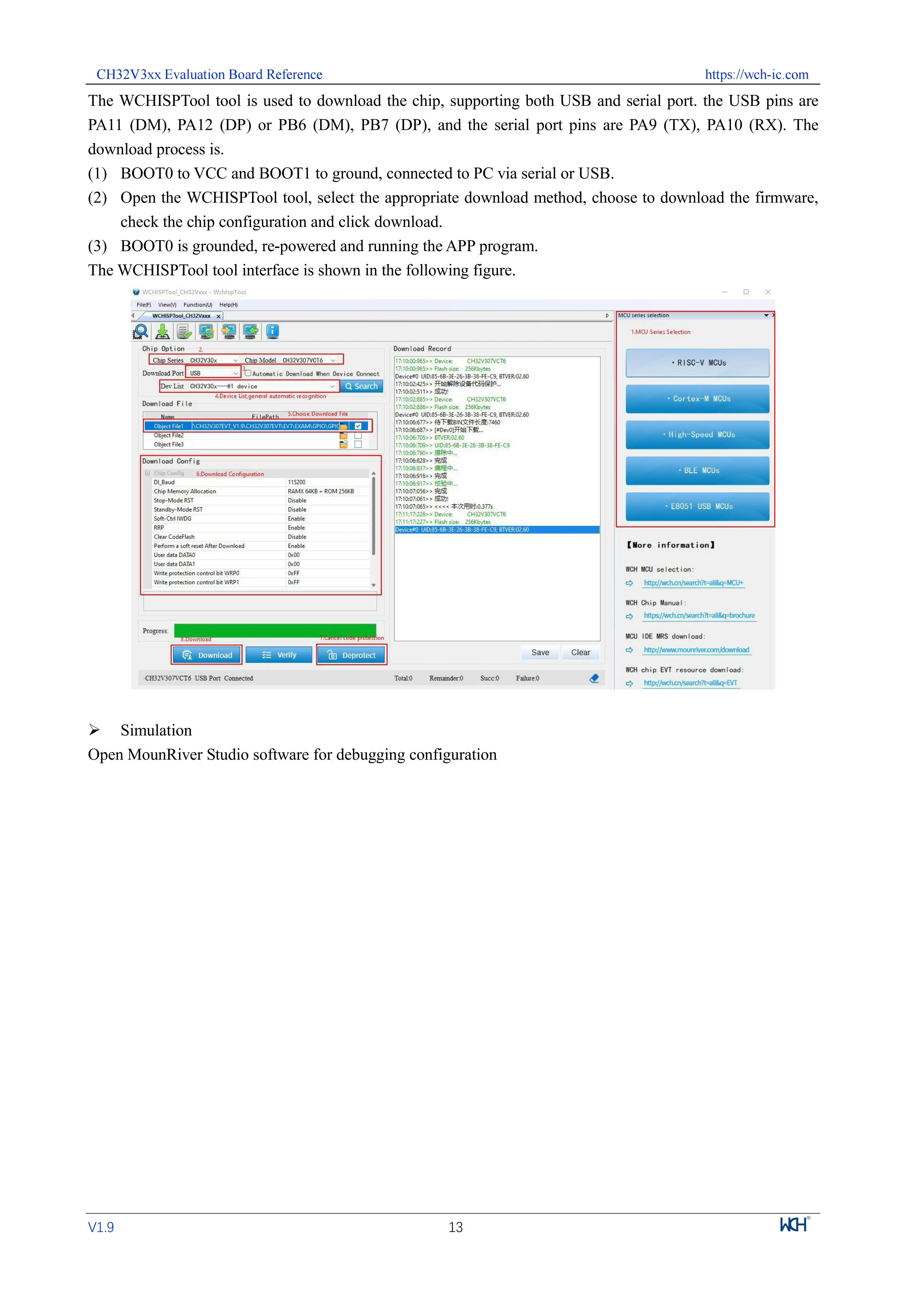 CH32V305 CH32V305RBT6 Entwicklungsboard mit integriertem Linke-Debugger – Detail 5