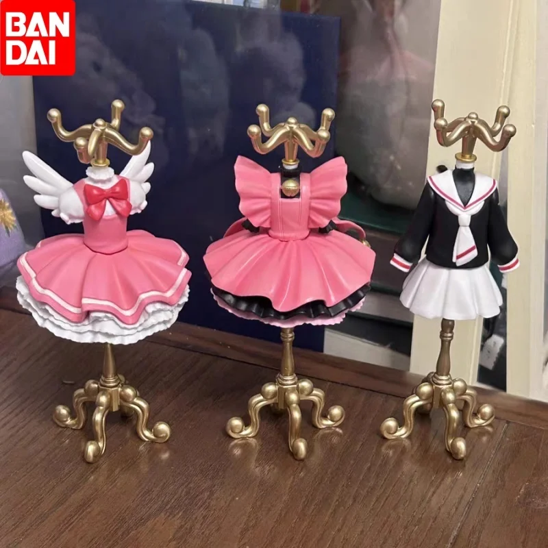 

New Bandai CARDCAPTOR SAKURA Clothes Storage Rack Design Blind Box Decoration Cute Desktop Ornament Toys Valentine's Day Gifts