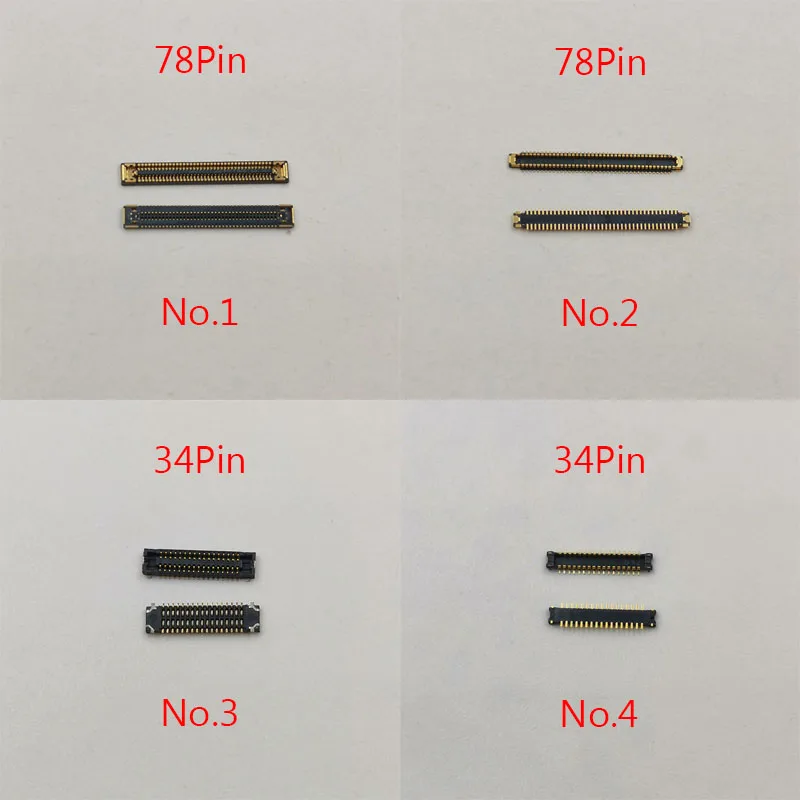 10pcs 34 40 78 Pin LCD Display Screen FPC Connector For Samsung Galaxy A42 5G A426 A426B A426DS USB Charging Port