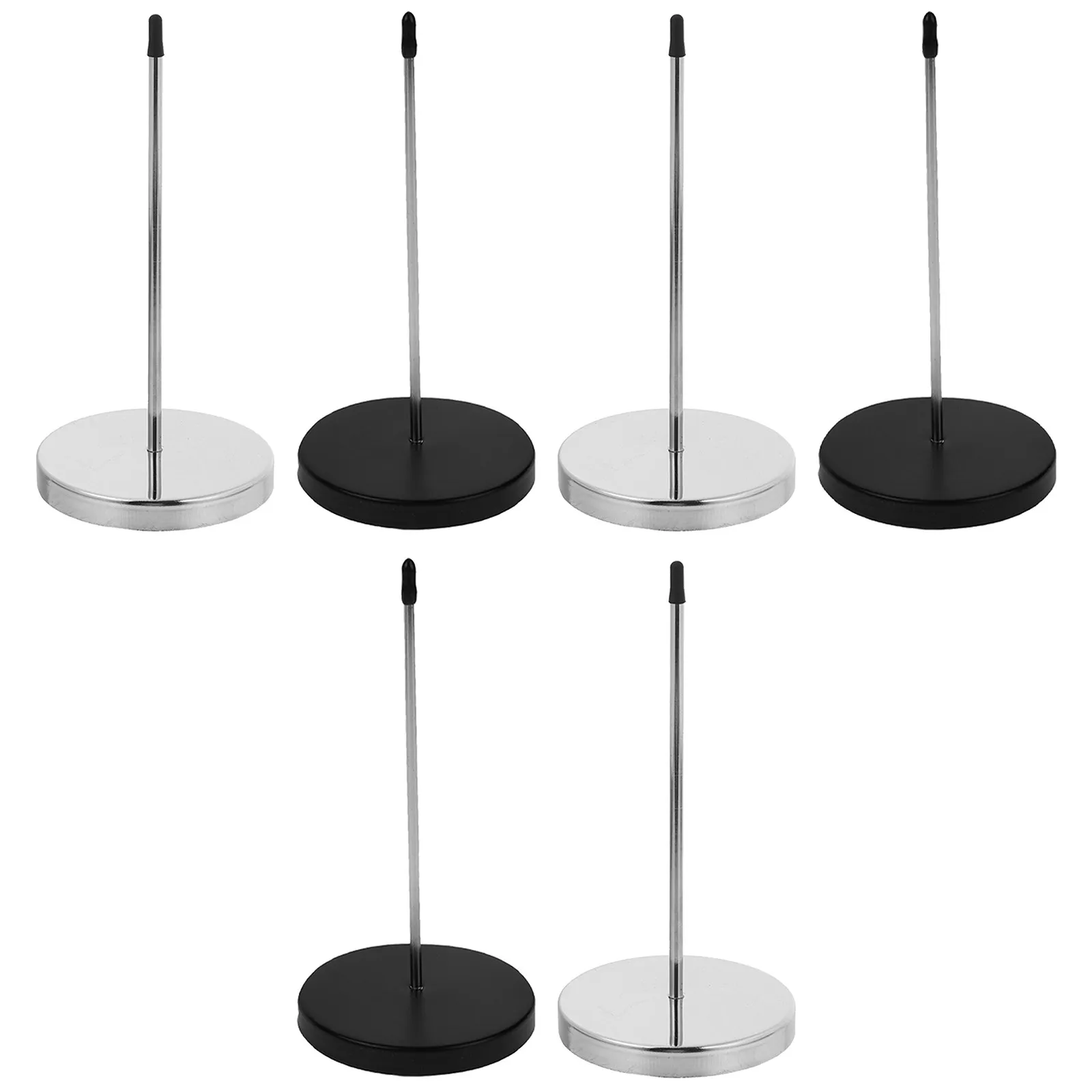 6Pcs Metal Receipt Spike Stainless Steel Restaurant Check Holder Ticket Fork Kitchen Order Spike Bill Orders Ticket Stand