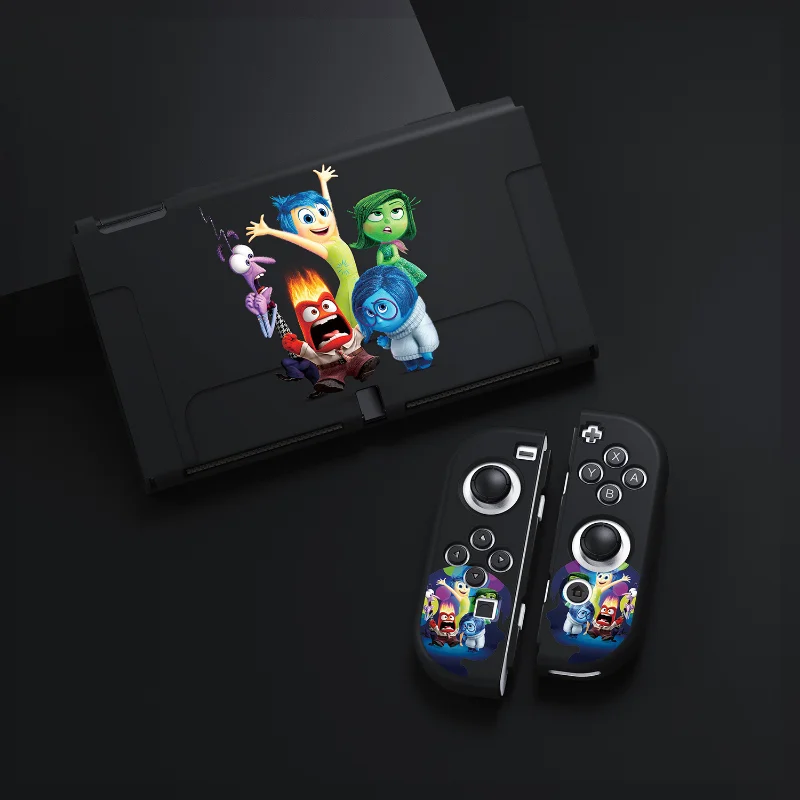 เคสป้องกัน Disney Inside OUT 2แบบนิ่มสำหรับ Nintendo Switch เคสโอแอลอีดีเคสป้องกันการสั่นสะเทือนอุปกรณ์เสริมเคสของขวัญ