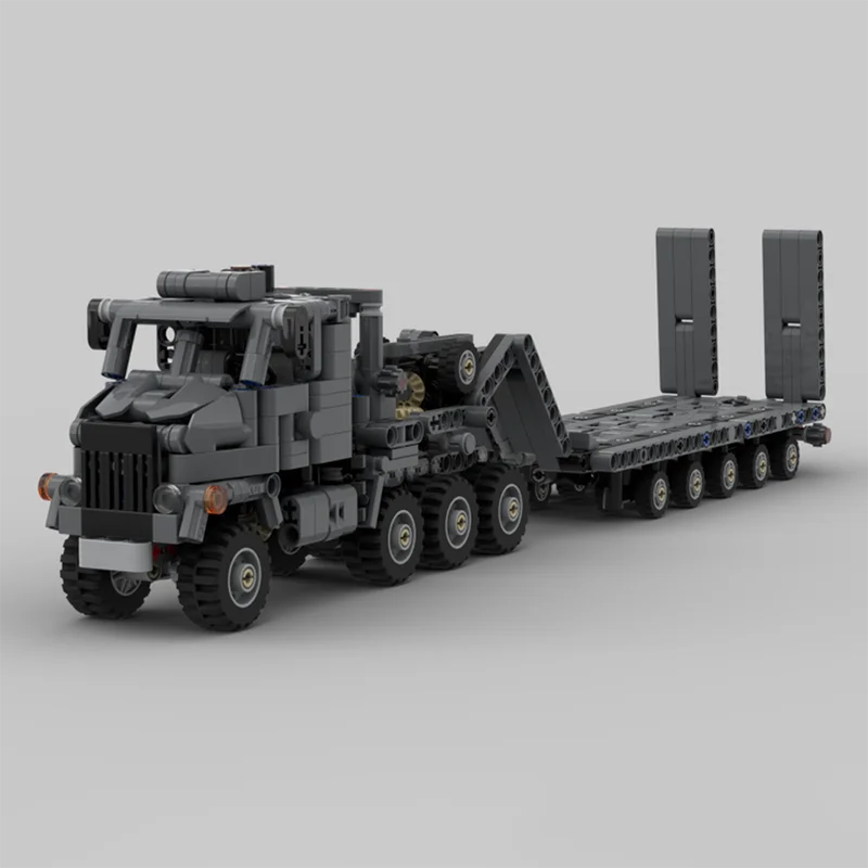 

MOC building blocks, classic American trucks, transport trailers, DIY assembly, building block models, Christmas holiday gifts
