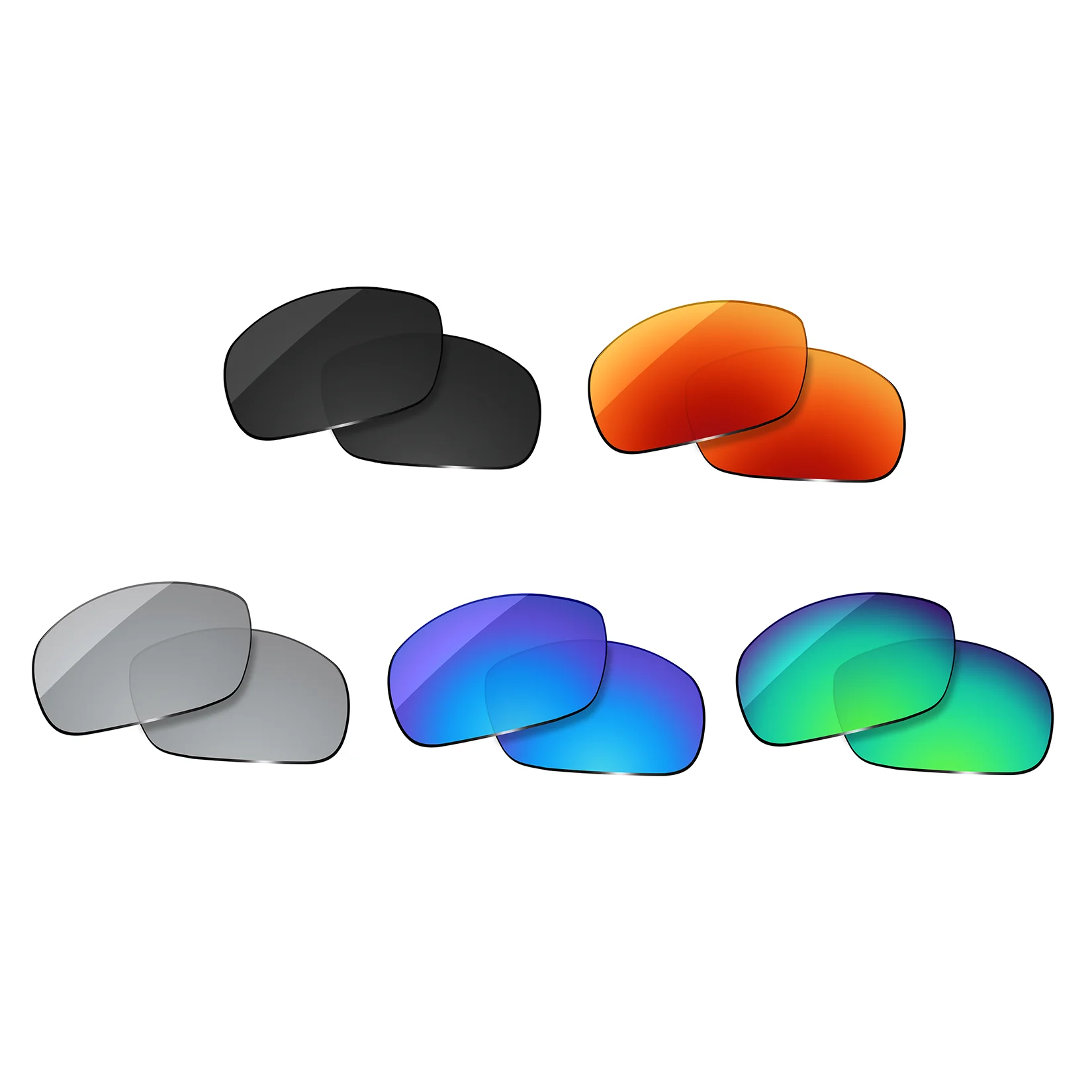 

OOWLIT Polarized Lenses Replacements Compatible with Wiley X Boss Sunglasses