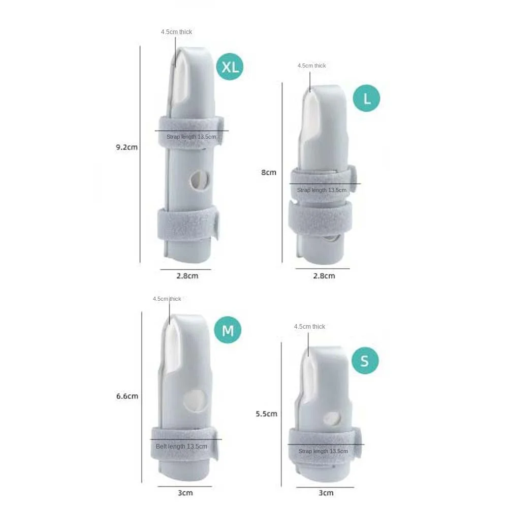 أدوات العناية بالإصبع جبيرة الإبهام إصابة إصلاح حزام حامي غطاء للأصابع الثابتة كسر منع الحركة بالإصبع #6