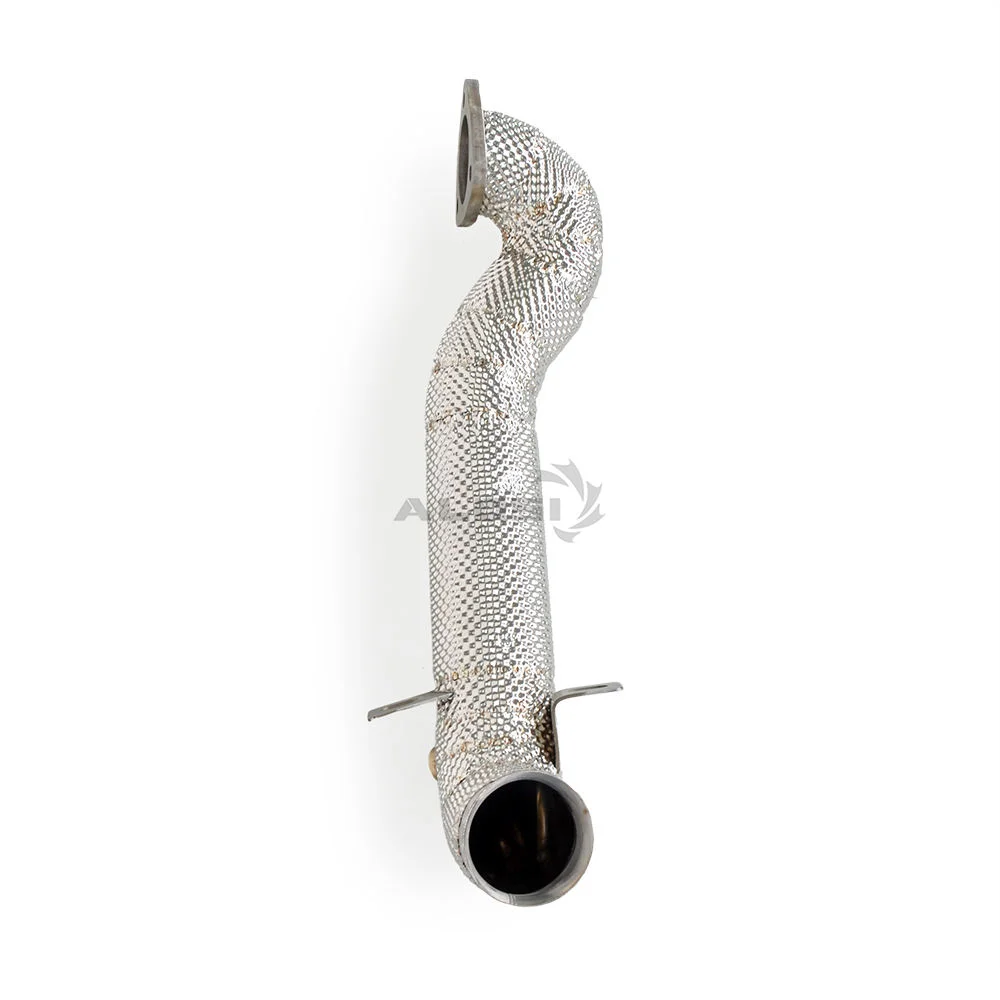 High Flow Exhaust Downpipe for BMW MINI Cooper R56 1.6T 2010-2016 Stainless Steel Exhaust Pipe with Heat Shield Power Upgrade