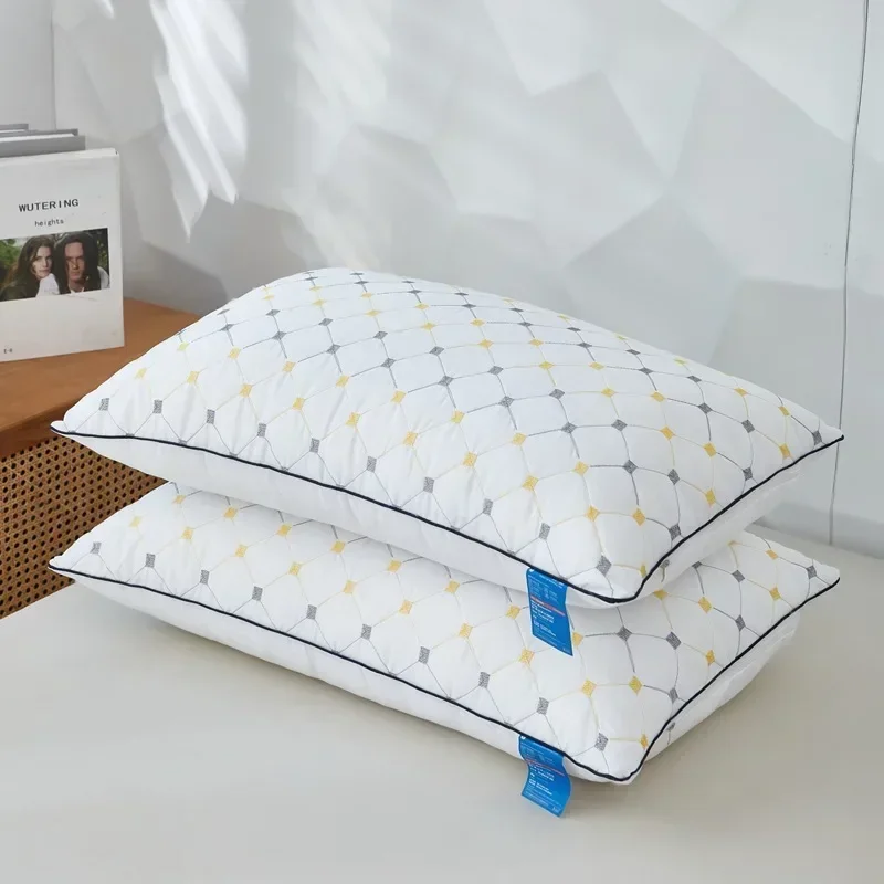 

High Elastic Star Hotel Feather Velvet Sleeping Pillow Core Washable Cervical Pillow Fiber Soft Pillow Core