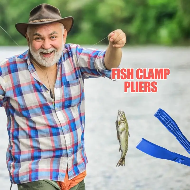 Pesca Lip Grabber para água salgada, peixe-friendly Handheld Gripper, ferramenta de construção sólida, agarrando braçadeira