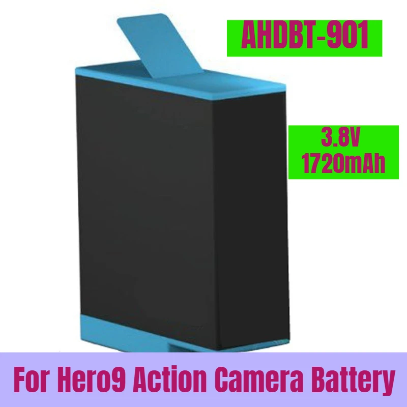 

3.8V 1720mAh for Hero9 Action Camera Battery AHDBT-901