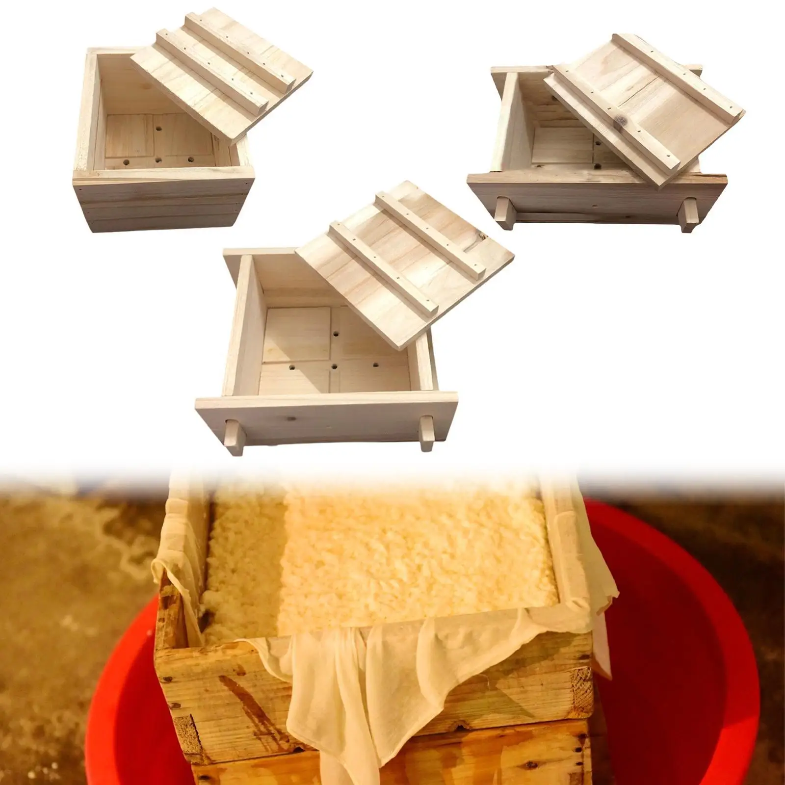 Tofu Press, Bean Curd Maker Tool, Kitchen Essential, DIY, Handmade Cooking, Tofu Maker, for Picnic,