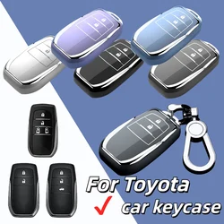 For Toyota Key Fob Cover TPU Keycase Compatible with 2023 2022 Venza RAV4 Prime Hilux Fortuner Tundra Corolla Sequoia Sienna