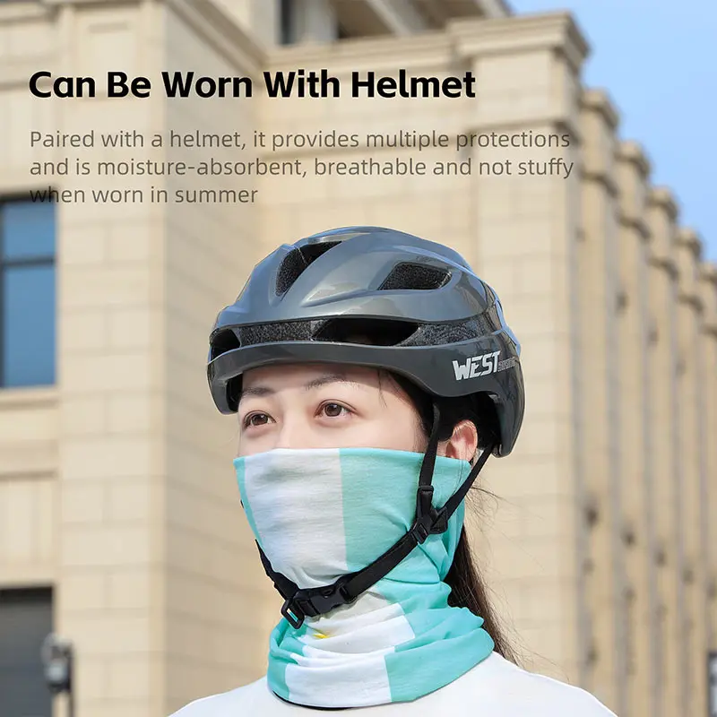 WEST BIKING Sports Cycling Face Mask Cool Breathable Sun Protection Balaclava Men Women Bike Headgear Summer Neck Gaiter Banada