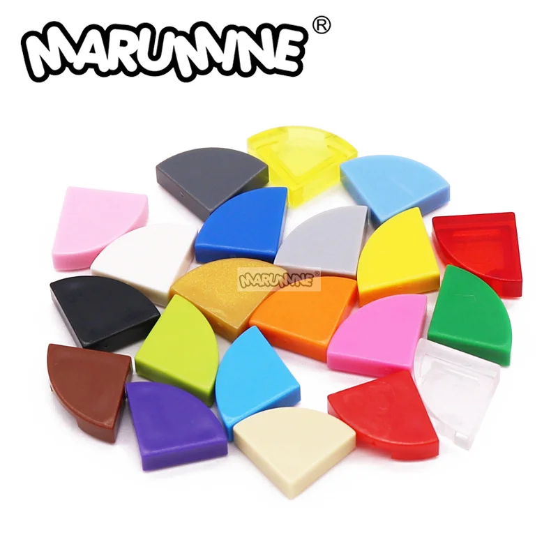 Marumine 25269กระเบื้องรอบ1X1 1/4 Quarter 200PCS บล็อกอาคารคลาสสิก MOC ประกอบการสร้างแบบจำลองชุด DIY อิฐ Board ชิ้น