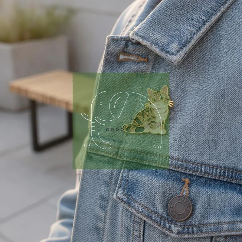 Cartoon Cats Brooches For Women Cute Cat Paws Enamel Pin Metal Badge Jewelry Clothing Backpack Accessories Friends Gift