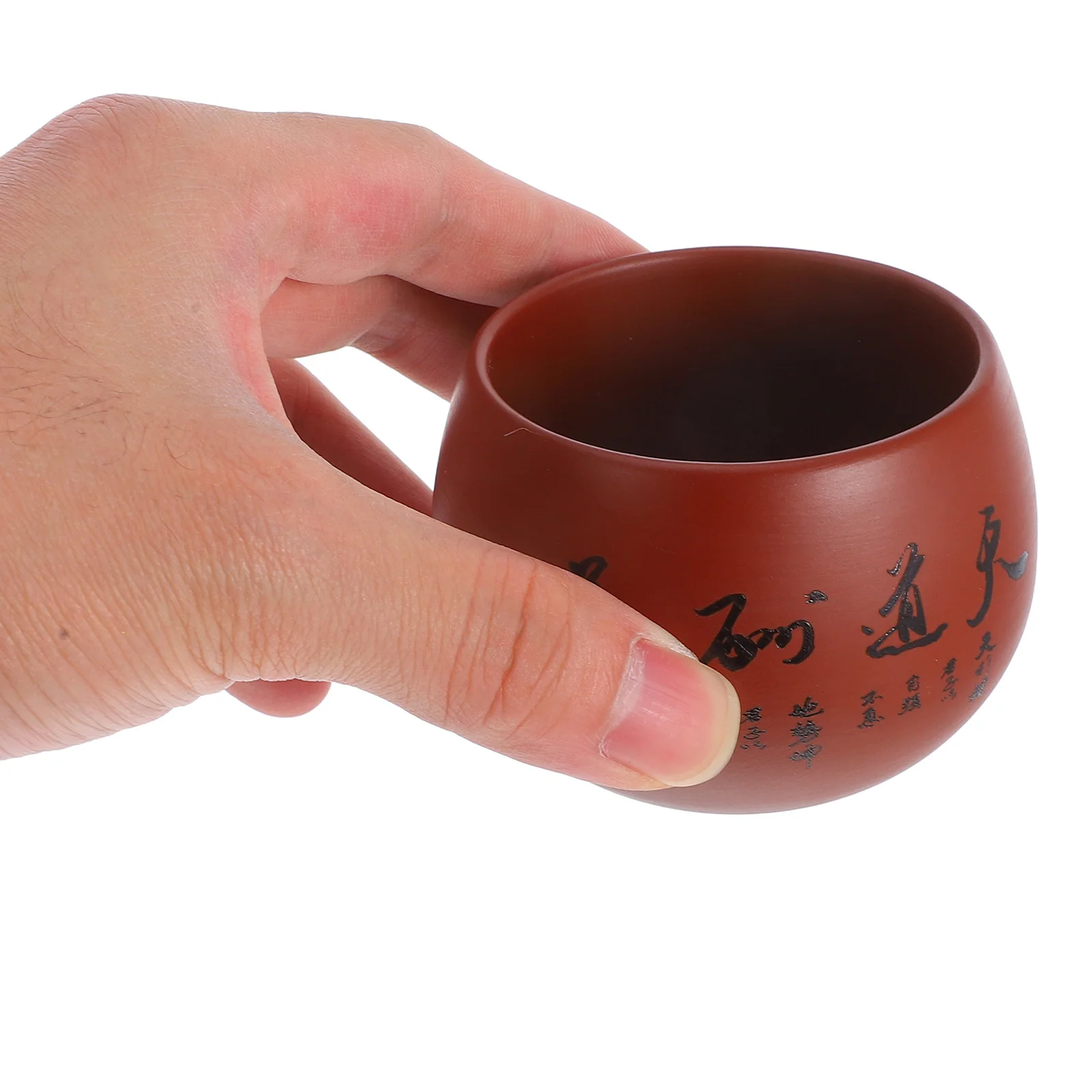 

Purple Clay Ceramic Tea Cup Unique Design Large Size Chinese Gongfu Teaware Heat Retention for Coffee Milk Beverages