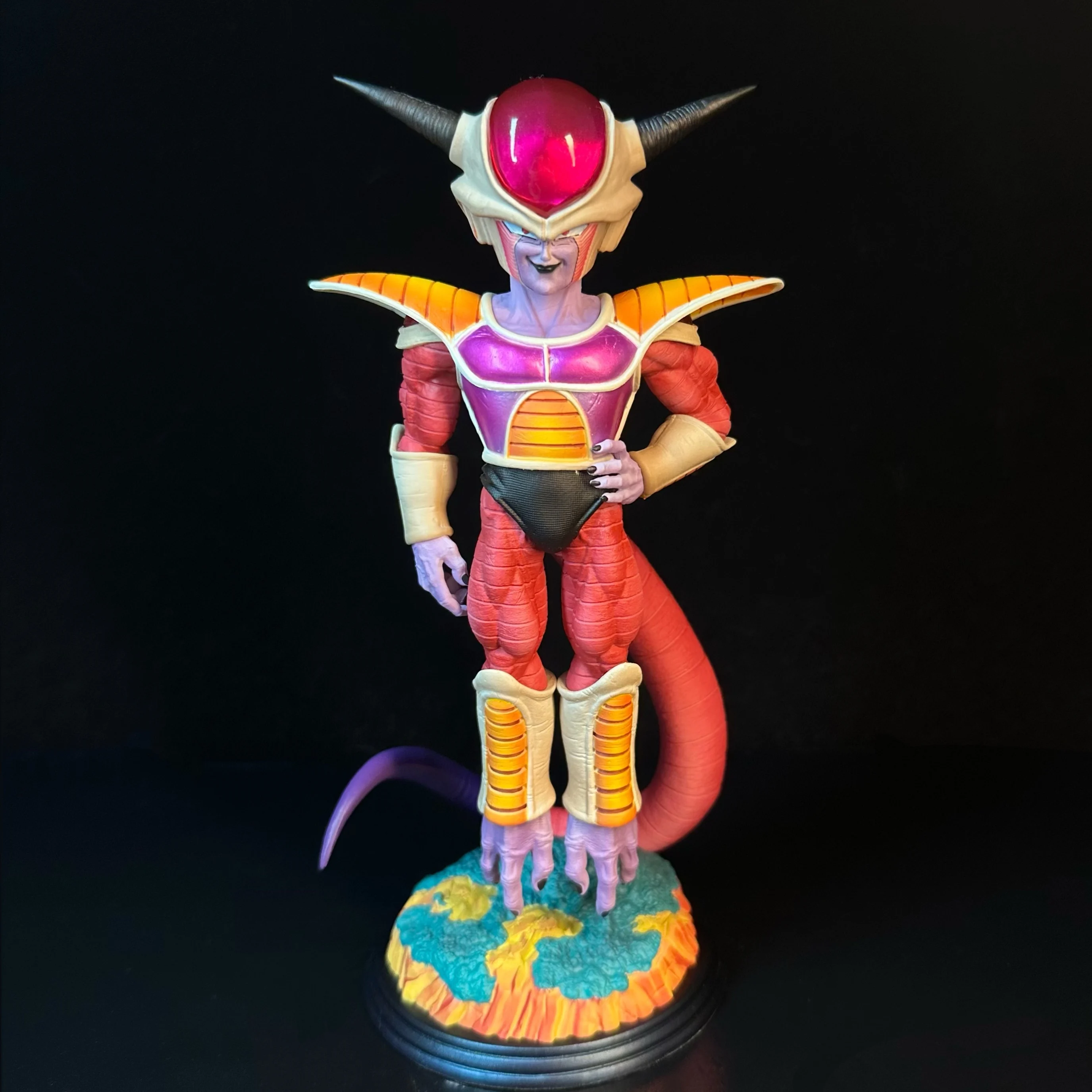 23 センチメートル/19 センチメートルアニメドラゴンボール Z フリーザフィギュアアクションフィギュア第二形態フリーザ GK PVC コレクションモデルおもちゃギフト