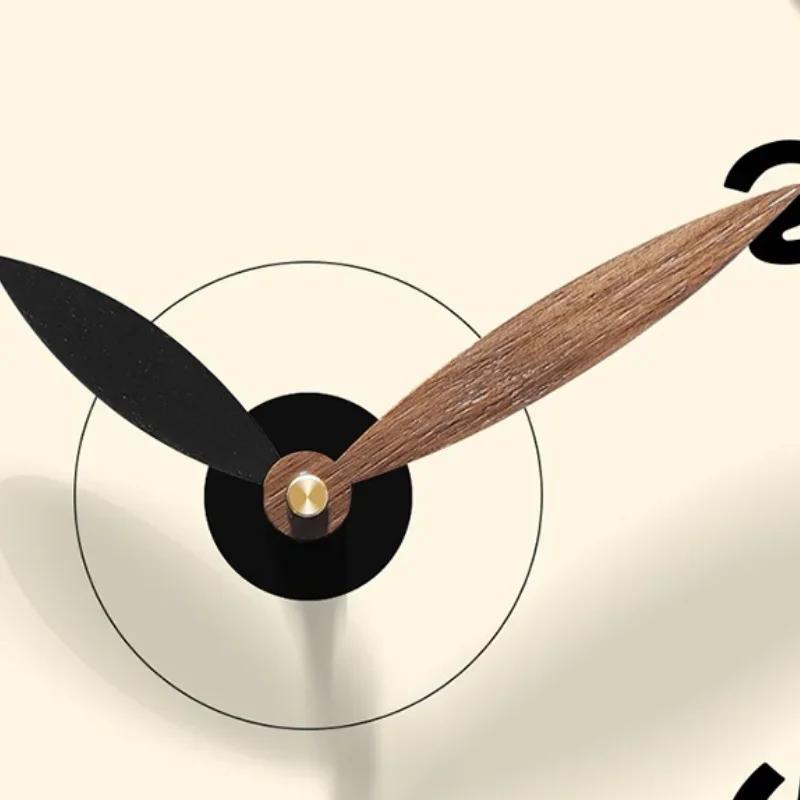 Silent Stylish Wall Clocks Simple Luxury Wall Clocks Wooden Irregular Shape Decorative Clock Modern Living Room Decoration