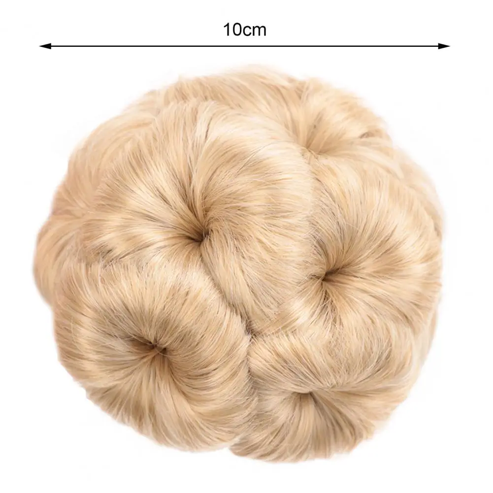 Extensions de chignon de cheveux synthétiques, postiches bouclées désordonnées, queue de cheval ronde, anneau de cheveux bouclés