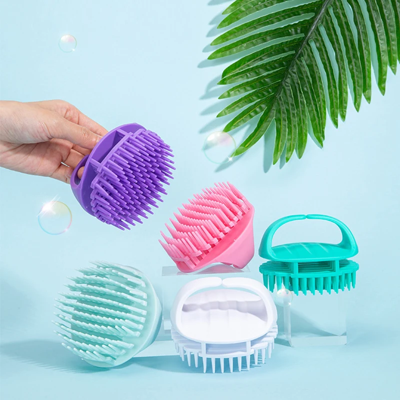 Hollow shampoo brush, anti-static scalp massage hairbrush, soft teeth, fast lathering, for wet or dry hair